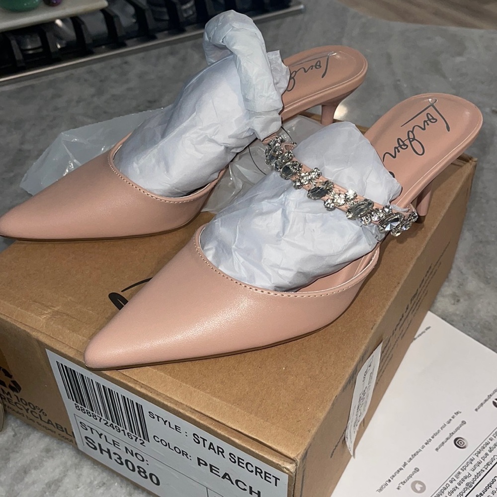 London Rag Embellished Mule Heels